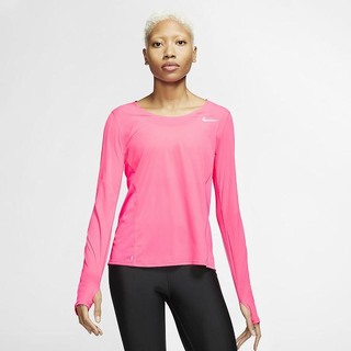 Top Nike Maneca Lunga Running Dama Roz | MSNO-37682